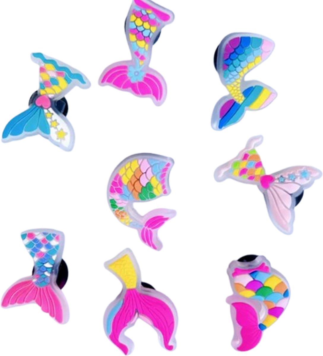 Schoen pins zeemeerminstaart - pins zeemeerminstaarten - schoen charms zeemeermin - ook geschikt voor crocs