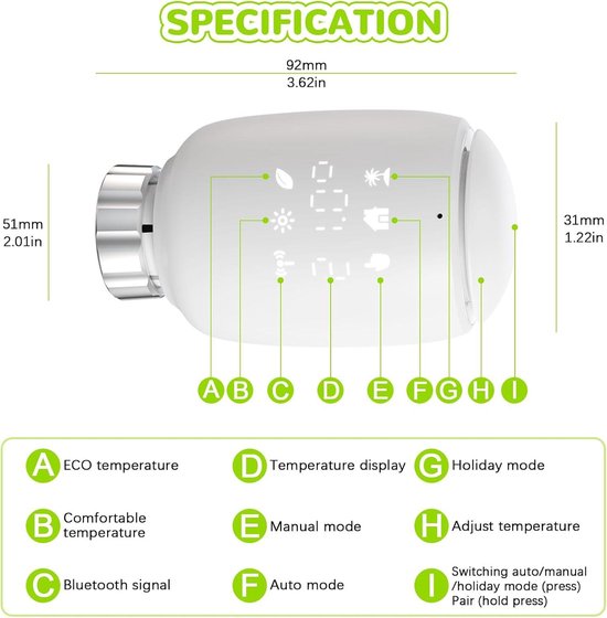 Programmeerbare thermostaat Tuya Smart Home wifi-thermostaat, vloerverwarming, temperatuurregelaar, slimme thermostatische radiator for afstandsbediening (Color : BK EH With Sensor, Size : 1