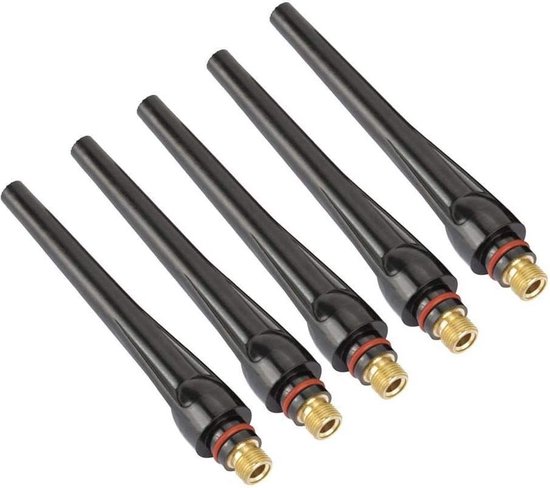 Kit Back TIG Per Torce Saldatura WP-17/18/26 - 5 Pezzi 57Y02 (Cappucci Posteriori Lunghi) - Foto 5