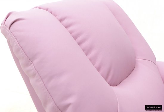 relaxstoel Renold - kinder relax- manueel verstelbaar- roze pu van Emob — afbeelding 4