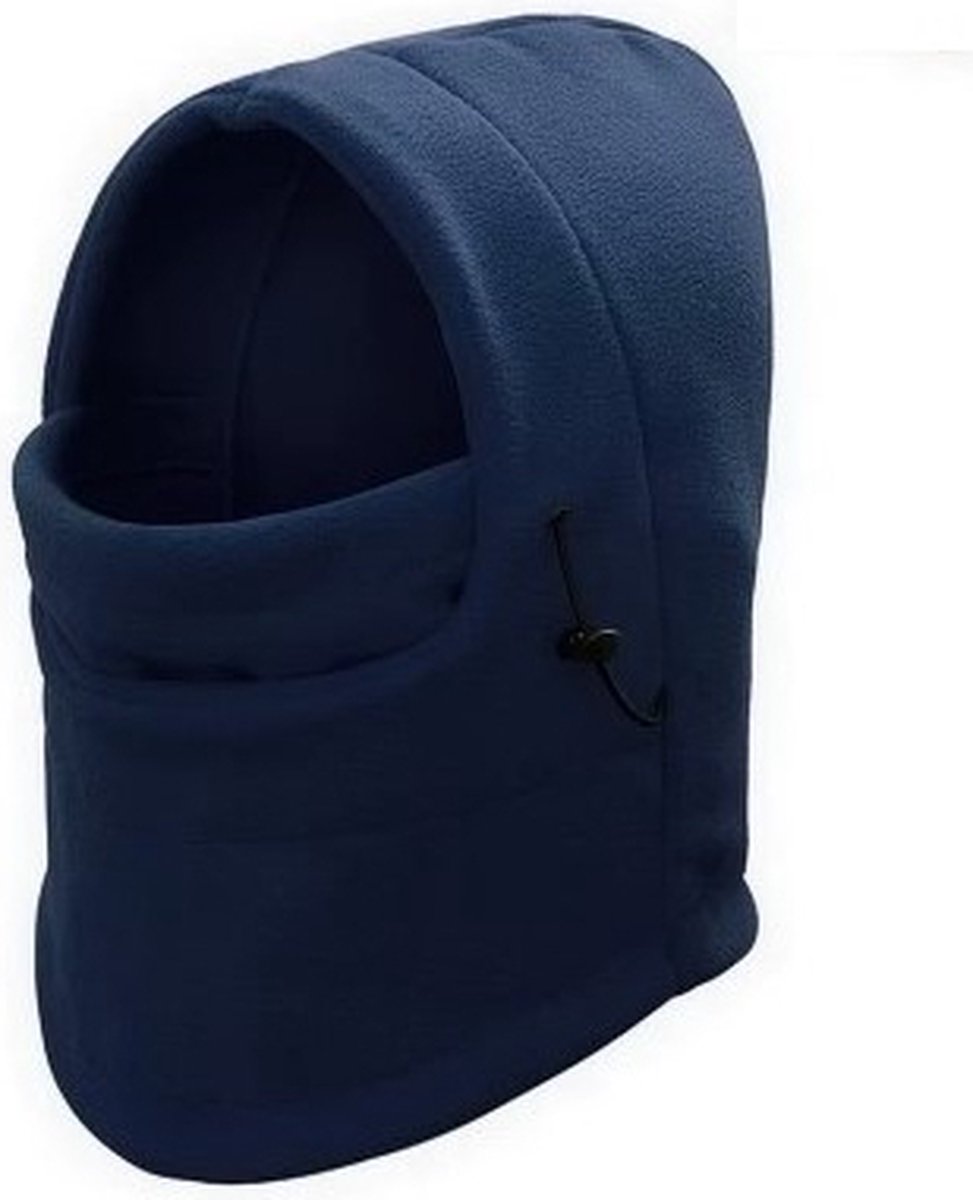 Fleece Bivakmuts - Wintermuts - Motormasker - Balaclava - Wintersport - Unisex - Donkerblauw