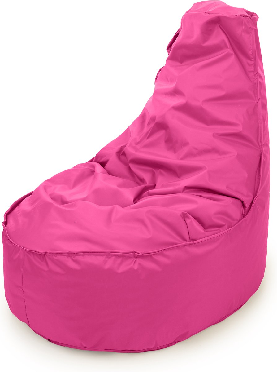 Drop & Sit - zitzak/stoel - robuust nylon - fuchsia - Noa JR voor kinderen - voor binnen en buiten - 55 x 75 - 100 Liter