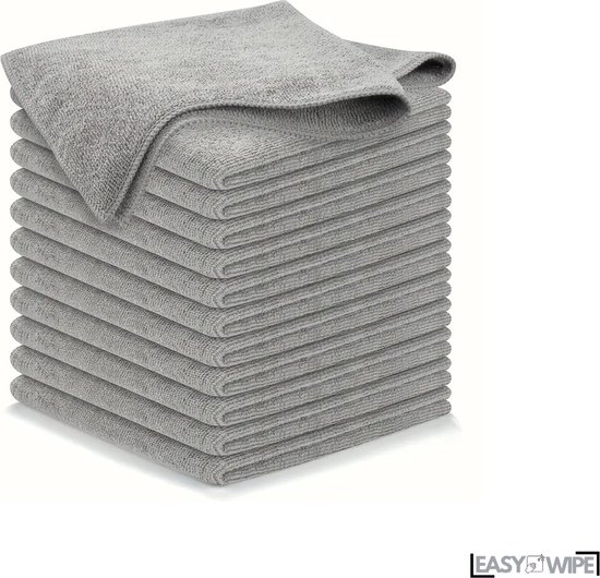 Relaxdays microvezeldoeken, set van 6, 60x40 cm, absorberen, schoonmaakdoeken, keuken, badkamer, auto, gekleurd