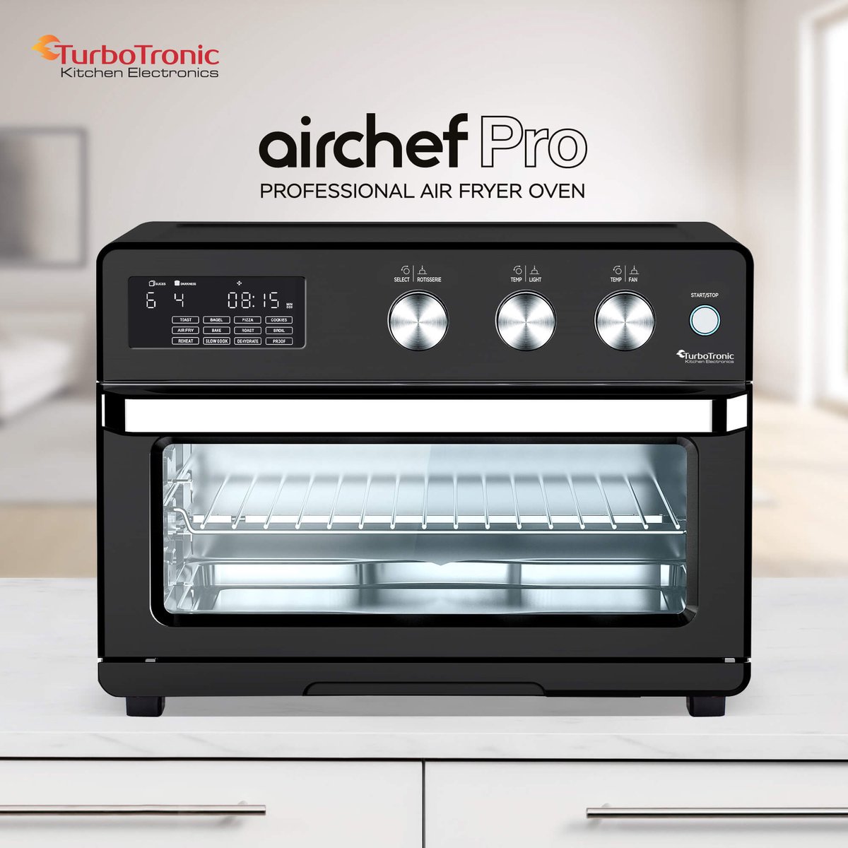 Afbeelding 2 van TurboTronic AF32DRD Airfryer XXL en Oven – Zwart
