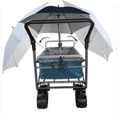 Bol.com Bolderkar Met Dak - Kinderwagen Met Duwstang - Praktisch Voor Comfortabel En Veilig Kinderenvervoer Met Weerbescherming aanbieding