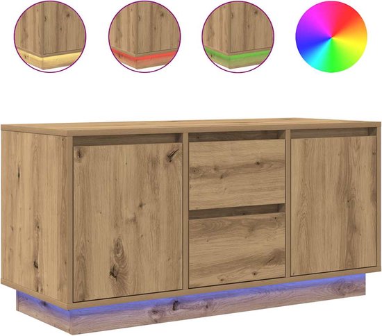 vidaXL Tv-meubel 100x40x50 cm bewerkt hout sonoma