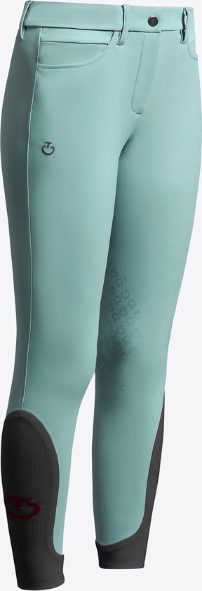 Pantalon d'équitation Cavalleria Toscana Knee Grip Filles , vert sarcelle clair 164
