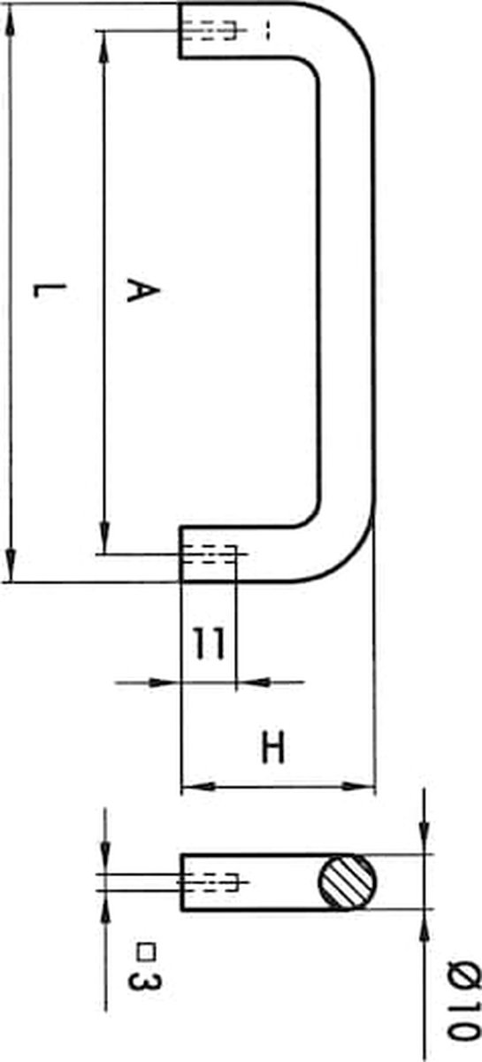 Wurth - handgreep - Stijgbeugelhandgreep Nylon x 25 st