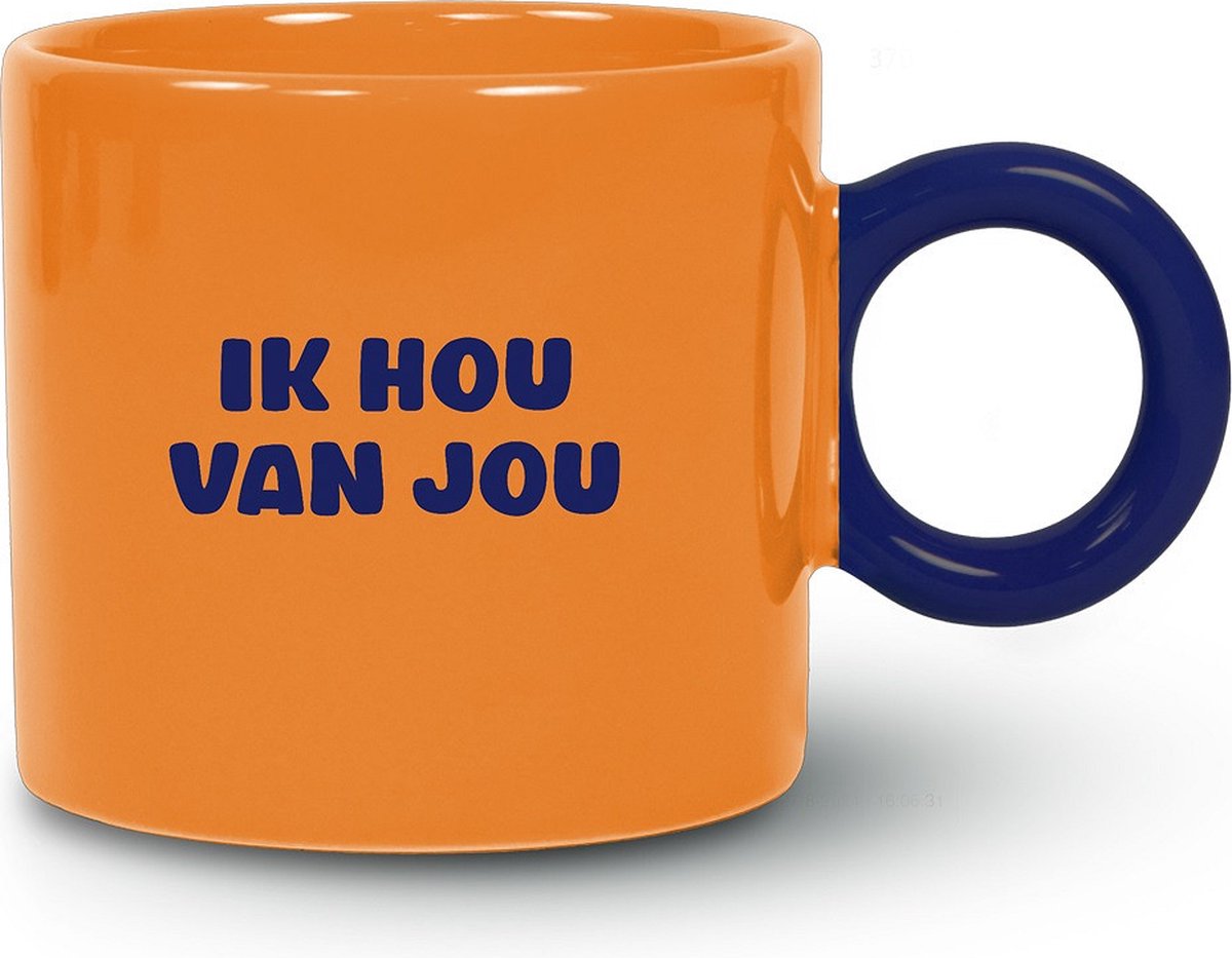 Mok - Beker - Hartjes Snoep - Ik hou van jou - lint: "Speciaal voor jou" - Cadeauverpakking