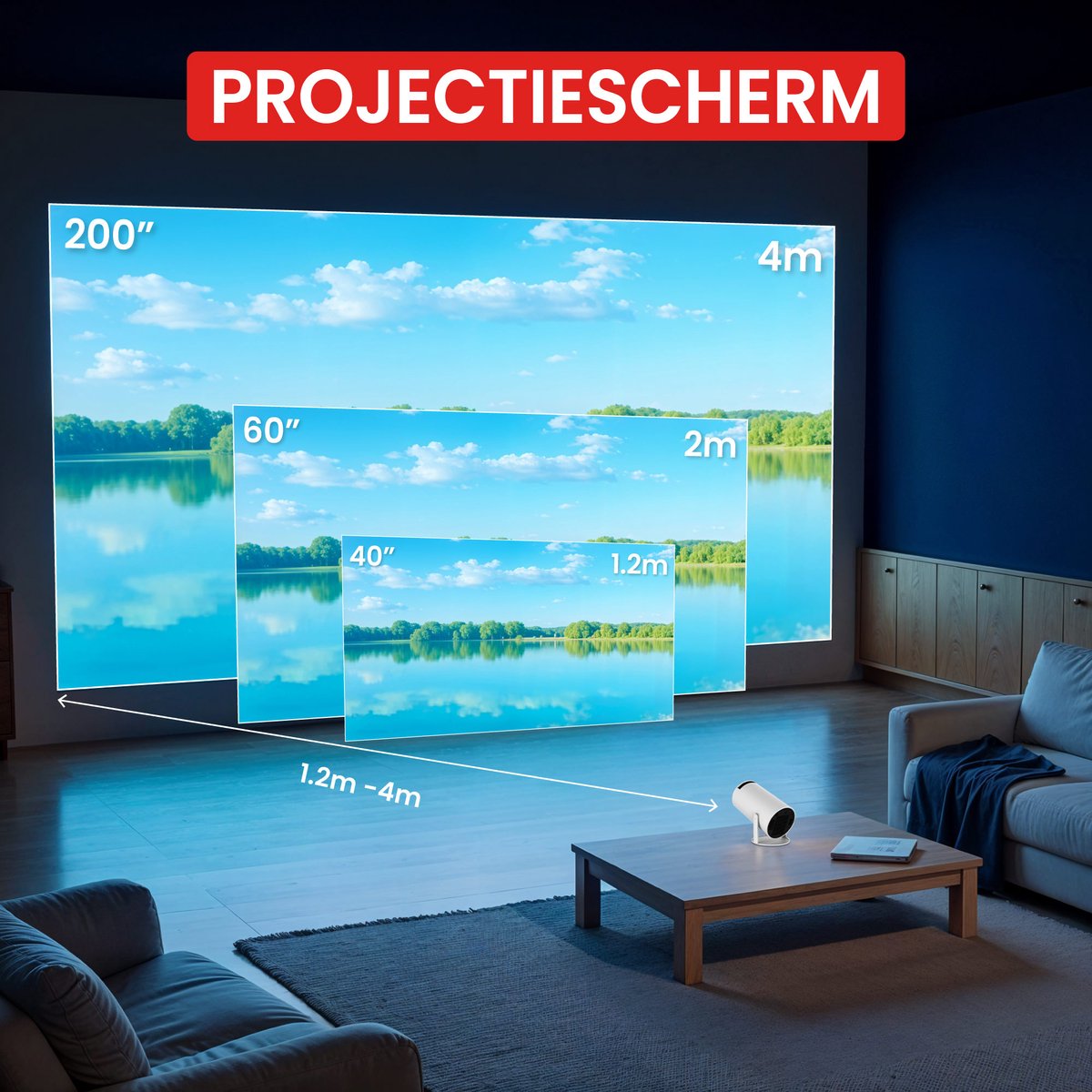 Lumistar Mini Beamer - Smart Projector thumbnail 3
