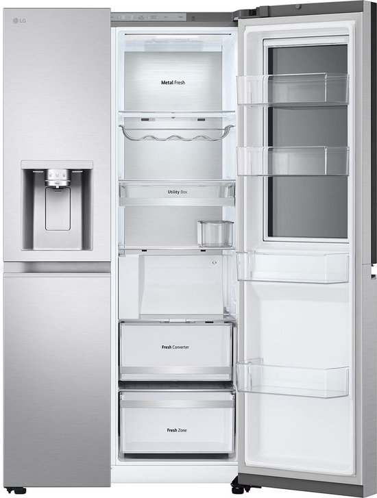 LG InstaView GSXE90BSAD American-Style Smart Fridge