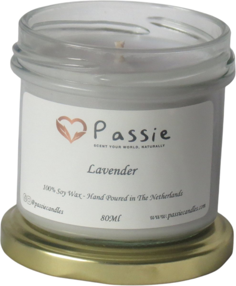 Lavendel handgemaakte soja geurkaars