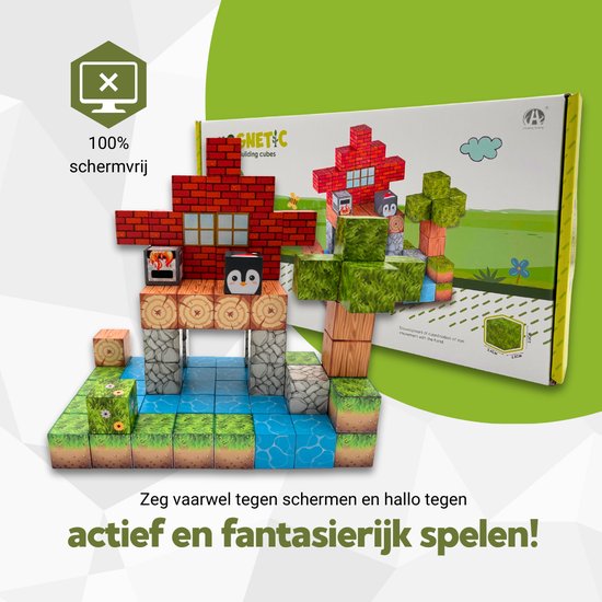 Magnetische bouwstenen - 87 stuks - Magnetisch speelgoed - Magneten speelgoed - Montessori speelgoed - Educatief speelgoed - Magnetisch bouwspeelgoed van Wolffy Smart — afbeelding 4