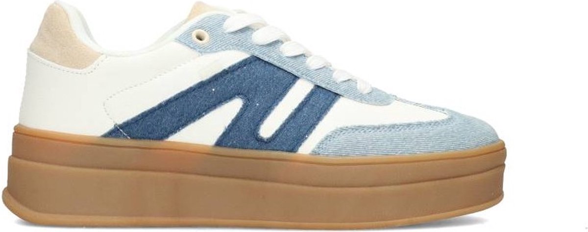 Posh Sneaker jeans wit Dames (Maat - 37, Kleur - Blauw)