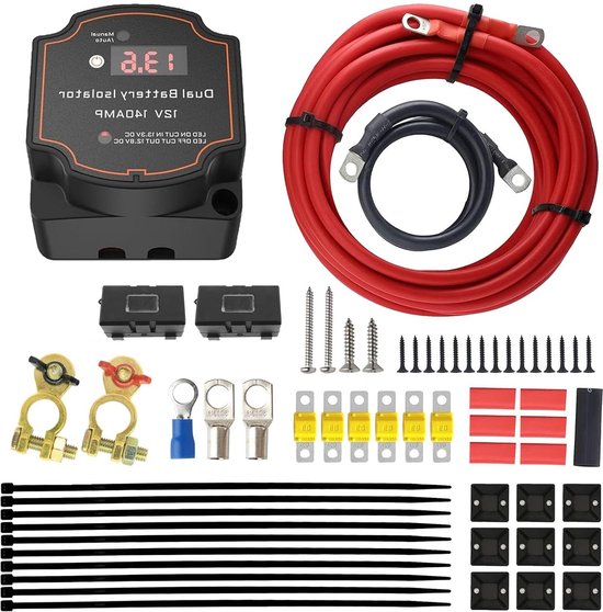 LotFancy Batterij Isolator Schakelaar 12 V 24 V 48 V, Batterij Kill Schakelaar, Boot Schakelaar Waterdicht voor Auto Truck RV ATV UTV Jacht Caravan Motorfiets 200/1250A