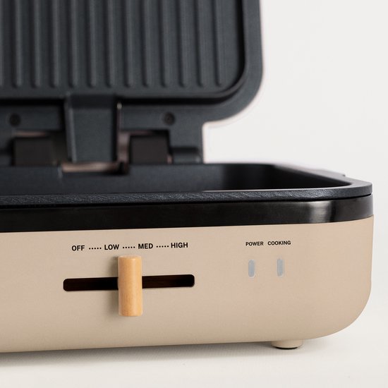CREATE- Multifunctionele grill met 180° opening - STONE STUDIO PRO 1400 W — afbeelding 2