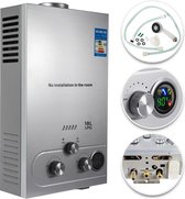Propaan Geiser - LPG/Butaan Geiser - 18L - Regelbare Tempratuur & Gastoevoer -Ideaal Voor Camper - Caravan - Boot - Camping - Snel Heet Water - Inclusief Douche