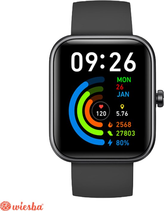Wiesba Smart WBS25 Pro - Sporthorloge met Hartslagmeter - Wiesba - €49,95