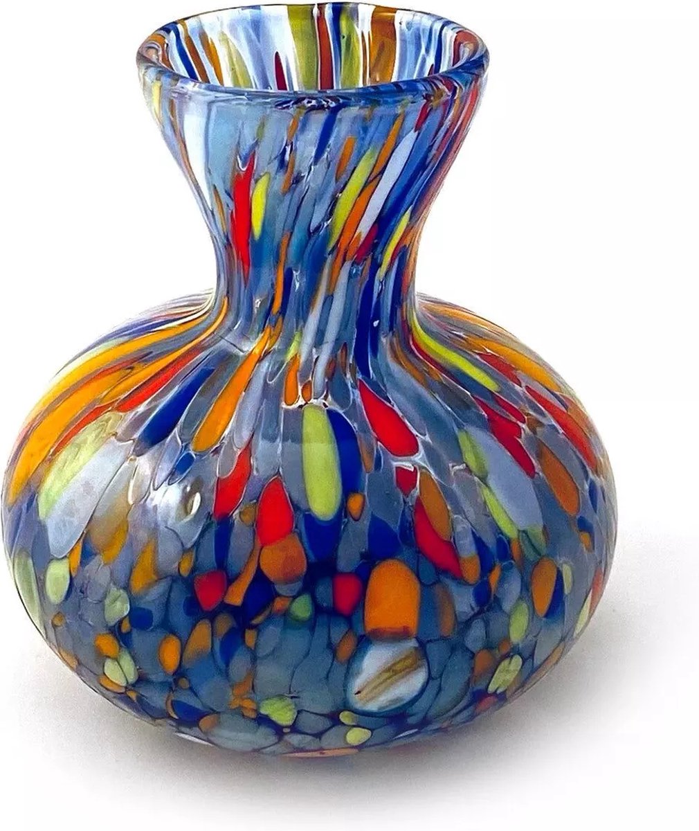 Mazzega Art & Design Murano vaas classic blauw 9cm