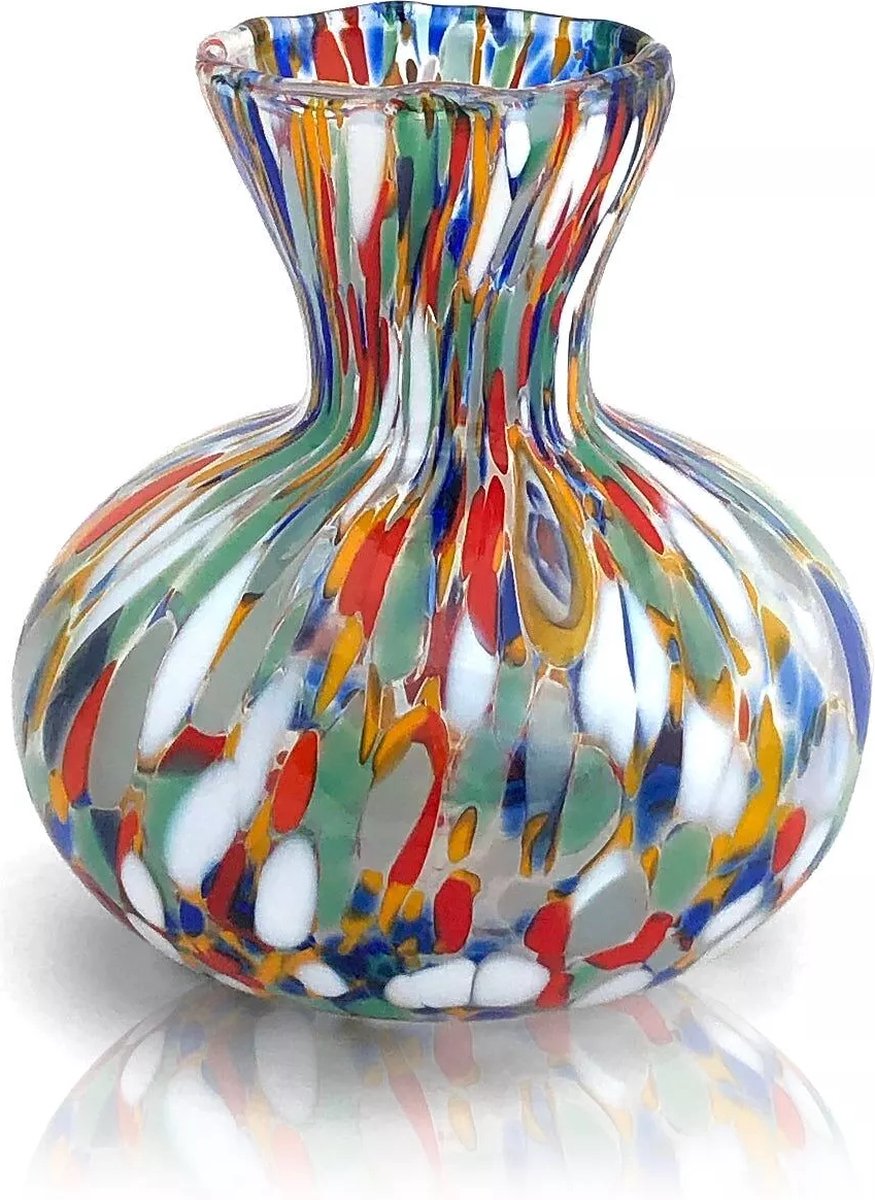 Mazzega Art & Design Murano vaas azuurblauw 9cm