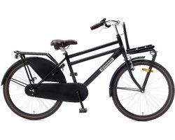 Popal Daily Dutch Basic - Jongensfiets 24 inch - Transportfiets - Mat Zwart - Jongensfiets voor 8 tot 10 jaar