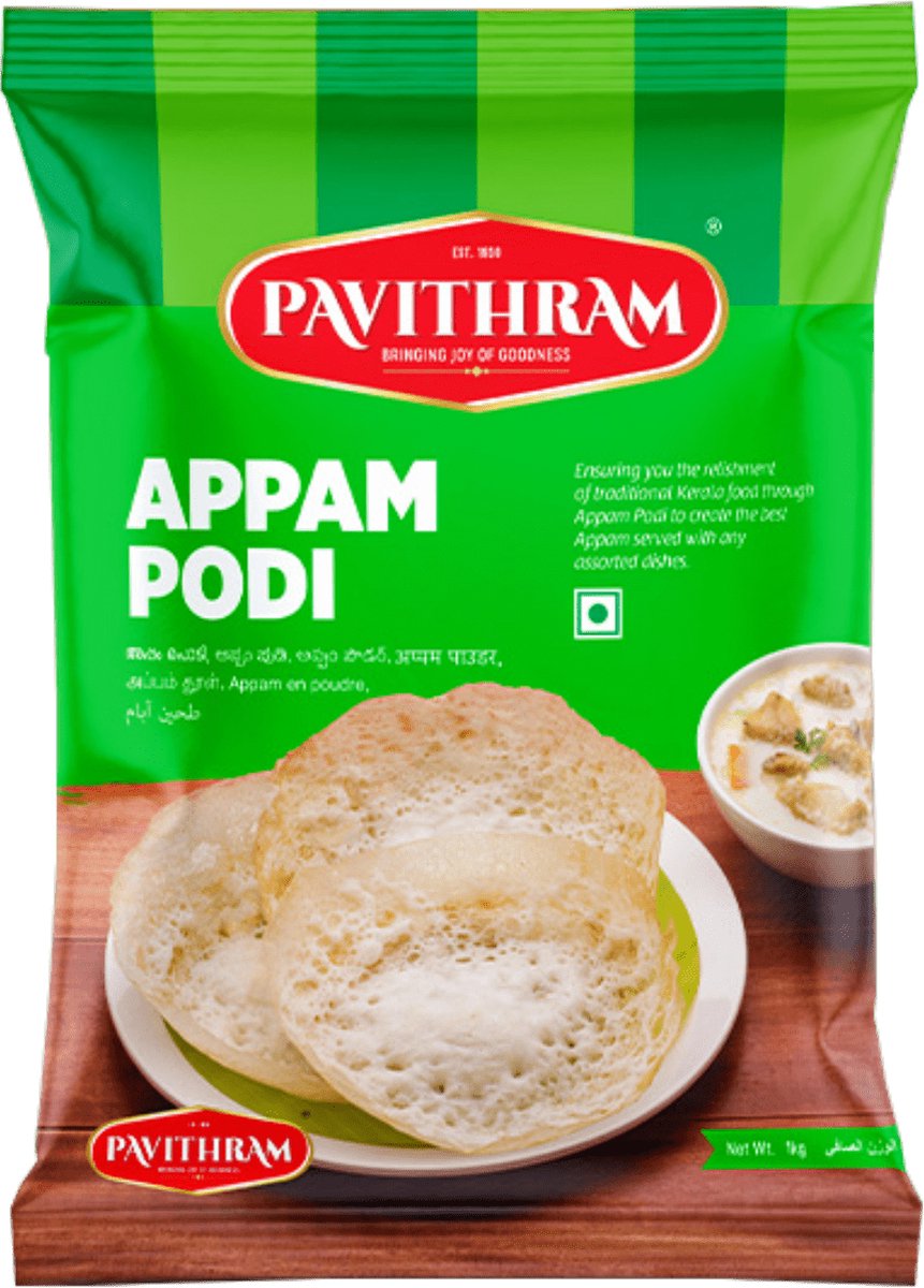 Pavithram Appam Podi - authentieke rijstmeel voor Zuid-Indiase appams - 1 kg