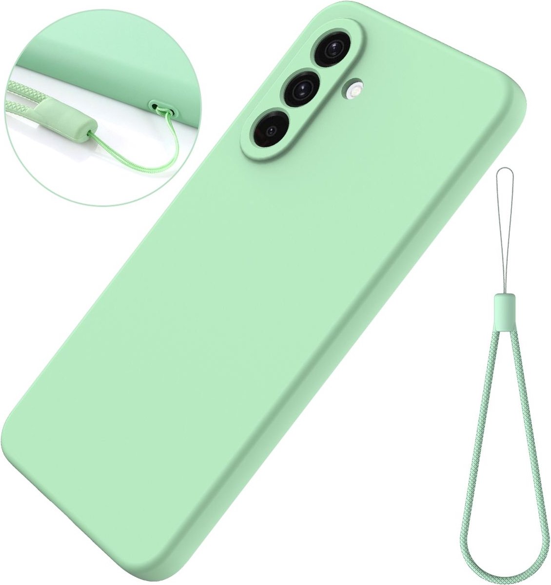 Mobigear Hoesje geschikt voor Samsung Galaxy A56 Siliconen Telefoonhoesje | Mobigear Rubber Touch Backcover | Galaxy A56 Case | Back Cover - Groen