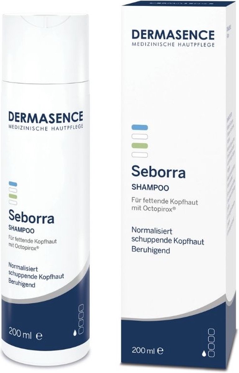 DERMASENCE Seborra Shampoo normalisiert schuppende Kopfhaut für fettende Kopfhaut, 200 ml Shampoo