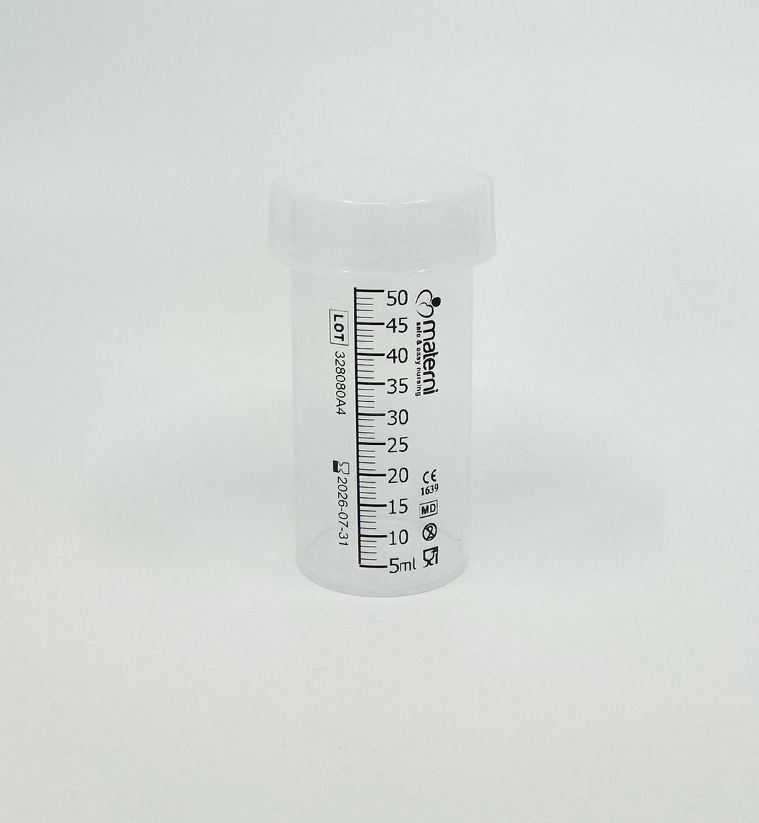 Materni Moedermelk Bewaarfles - 50 ml met dop borstvoeding - 10 stuks