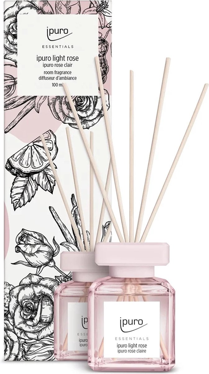 Ipuro - Essentials Light Rose 100ml geurstokjes
