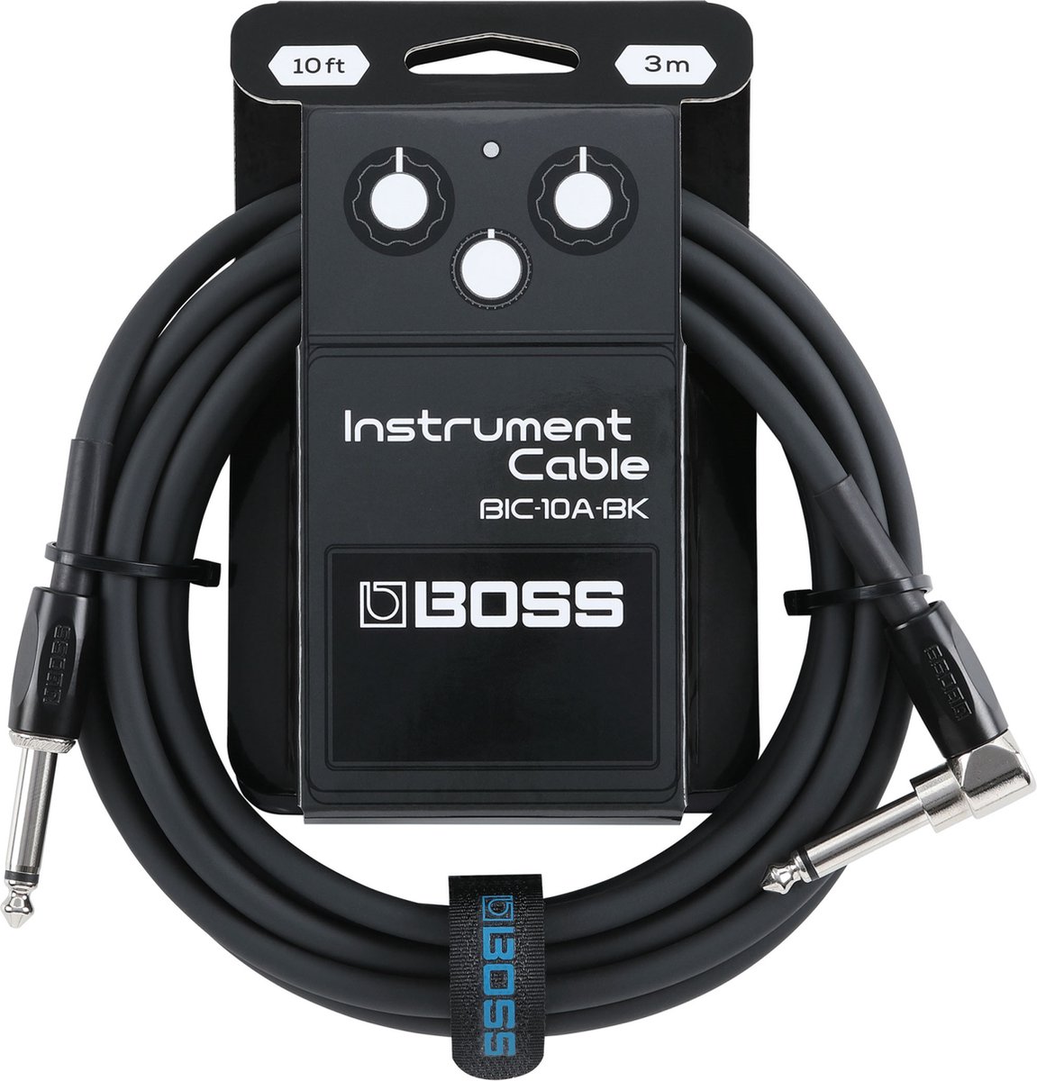 Boss BIC-10A Black instrumentkabel 3m recht-haaks