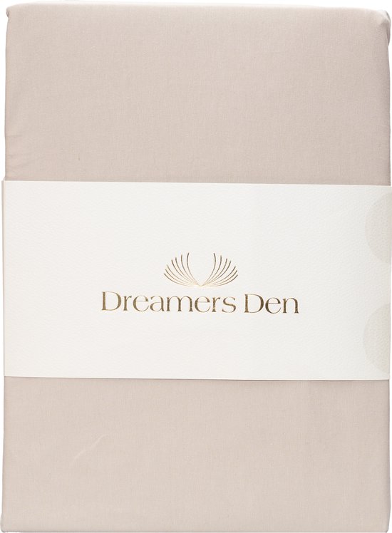 Dreamers Den - Jersey Elasthanne - Katoen Bio - Hoeslaken - Pour Matras ou Dessus de Matelas - Naturel - 90x200/210 cm - Hauteur d'angle 35 cm