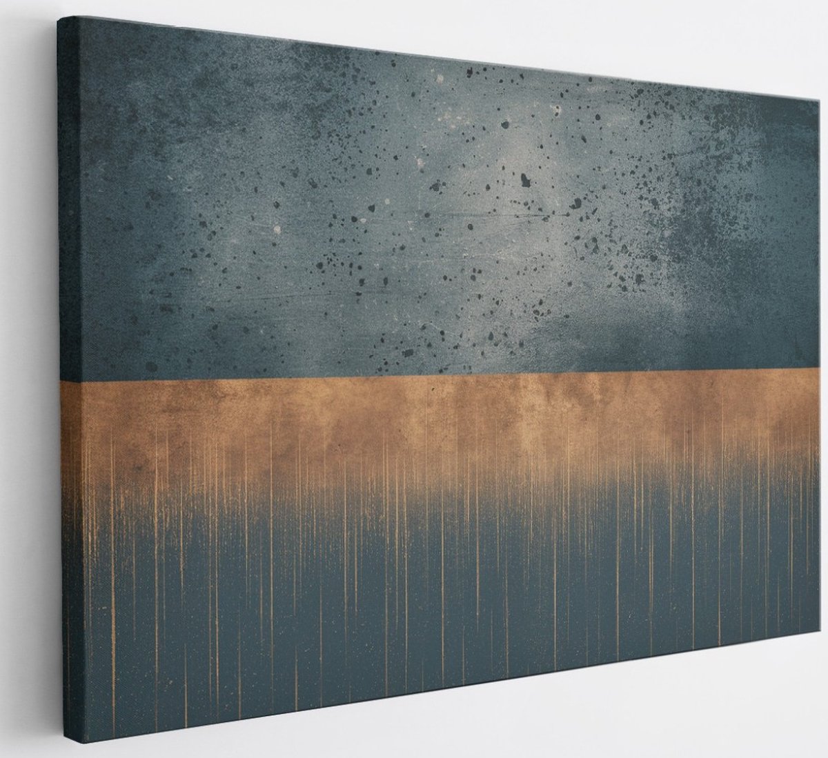 Saammp Canvas Schilderij - Roest druppels - Abstract - 100x75 - Foto op canvas - Wanddecoratie - Muurdecoratie Woonkamer - Slaapkamer decoratie - Canvas Print Multicolor