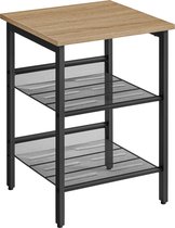 Duverger Metal frame Nachtkastje Robuust hardhout 1 lade