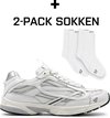 Dutch'D - Sneaker + 2 paires de chaussettes offertes - White Argent - Arena - Taille 45