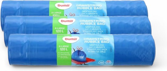 Emballages Sac Bleu Pmc Litre Sac Poubelle Dumil XL 10 Sacs De 120