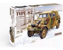 Meng Model Modelbouwpakket Militaire voertuigen - MENG VS016 Duitse Pkw.K1 Kübelwagen Type 82 - Oostfront - Militair Voertuig Plastic - 1:35 - Modelbouw
