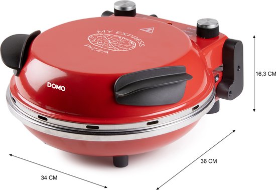 DOMO DO9284PZ Pizzamaker My Express - Rood — afbeelding 5