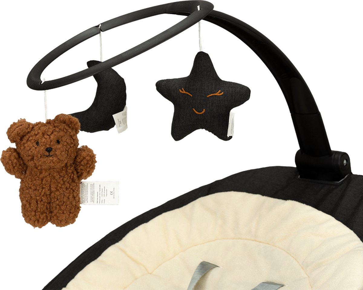 Novi at Home Stardust 2-in-1 Babyswing en Wieg - Zwart thumbnail 4
