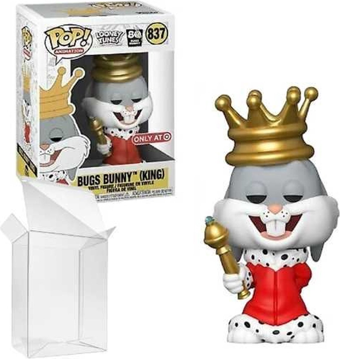 Funko Pop! Animation: Looney Tunes - Bugs Bunny (King) #837 Target Exclusive
