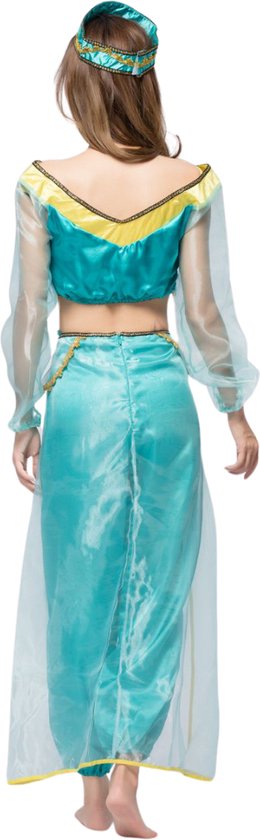 Joya Kids® Déguisement Jasmin Adultes | robe de princesse arabe | Carnaval Déguisements Dames | Robe Princesse Femme | Déguisements | Taille L