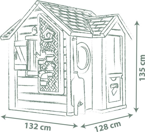 Smoby - Smoby Life - Garden House - Speelhuis - Accessoires - Vanaf 2 jaar