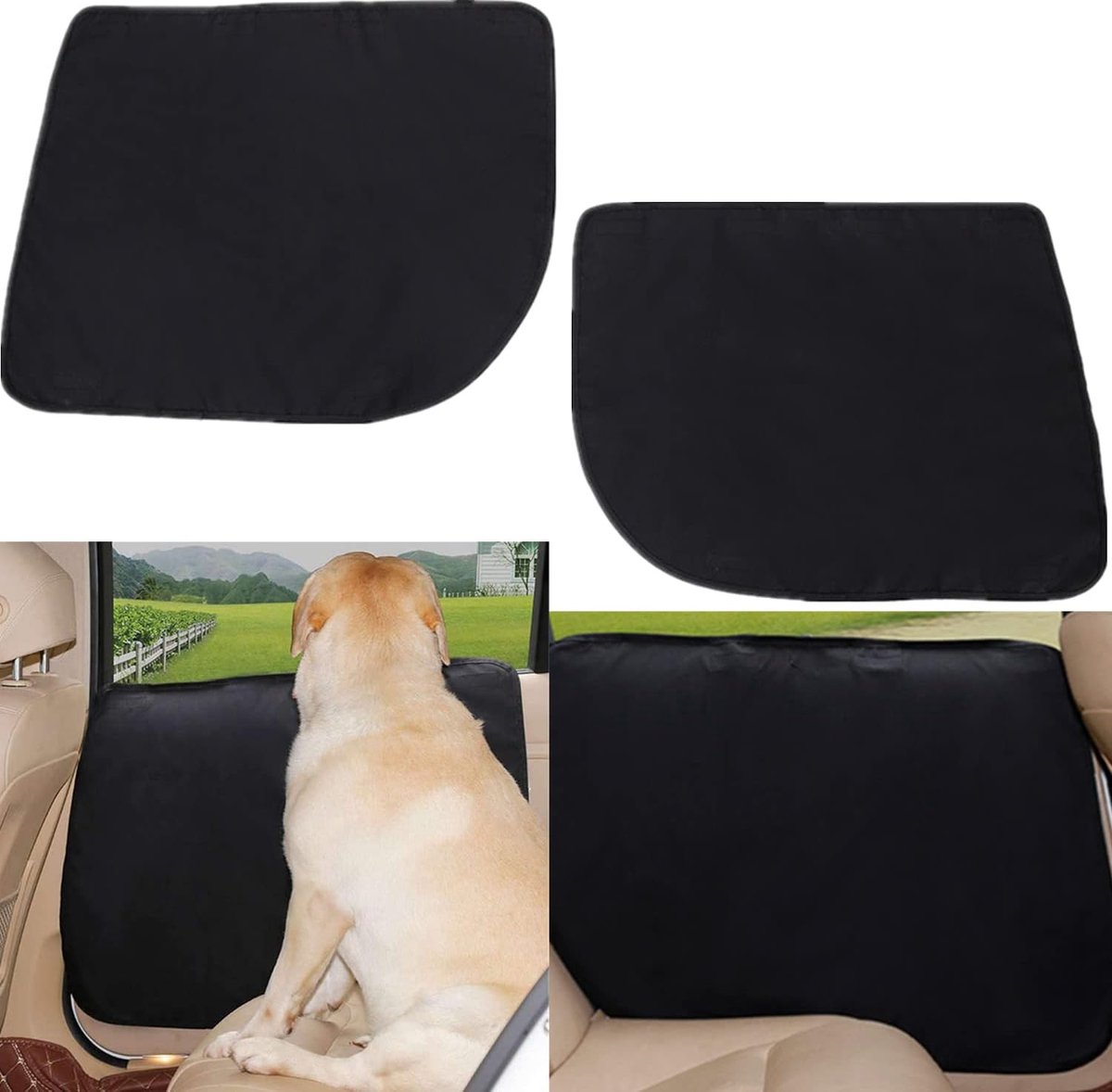 Image of 2 stuks - 70 ×57 cm - Huisdier autodeur beschermfolie - Autodeurhoezen voor honden - Honden autostoel krasbestendig - autodeurafdekking voor de meeste auto's - autodeur beschermfolie - Autodeurbescherming - Waterdicht