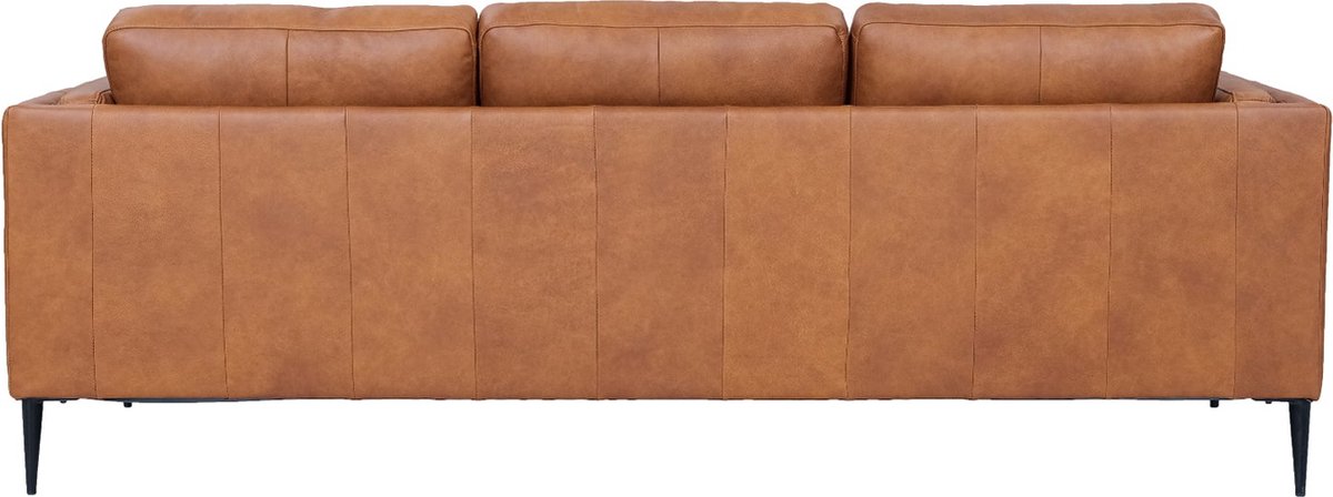 Bank 3-Zits - Bruin Leer - 220x88x83cm - Valencia - Giga Meubel