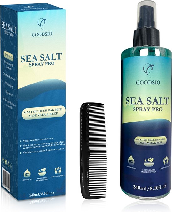 Goodsio - Sea salt spray pro - Zomer look - Haar spray - Mannen