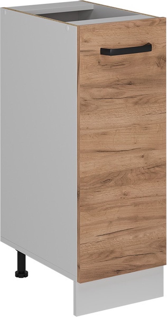 Vicco R-Line Apotheekkast – 30 cm zonder werkblad Krachtige eik goud Goudkleurig Eiken/Wit
