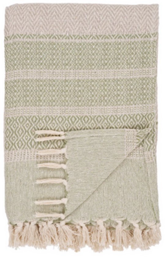 Manisa Plaid 130x180cm groen.