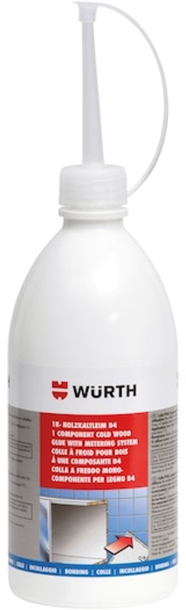 Wurth - Houtkoudlijm 1c d4 - 1-component-houtkoudlijm d4