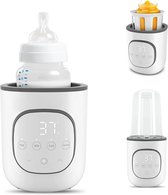 Flessenwarmer onderweg - Draagbare Baby Flessenwarmer - Intelligente Flesverwarmer - Oplaadbaar - Geschikt voor Borstvoeding & Babyvoeding - Draadloos te gebruiken om je melk op temperatuur te houden of krijgen