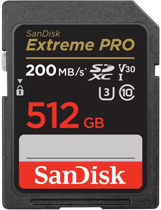 SanDisk Extreme PRO 512 Go SDXC Classe 10